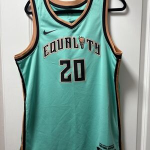 Nike Equality Basketball Jersey - Teal and Black